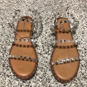 Gladiator sandal with spikes